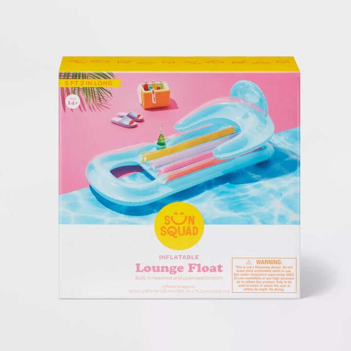 Inflatable Lounge Pool Float- Sun Squad