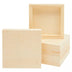 Bright Creations 6 Pack Unfinished Wood Canvas Boards for Painting, 6X6 Square Wooden Panels for Crafts