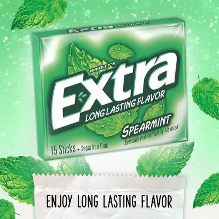 Extra Spearmint Sugar Free Chewing Gum Bulk Pack 15 Ct., 10 Pk.