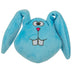 goDog Action Plush Blue Bunny Animated Squeaky Dog Toy, Chew Guard Technology - Blue, One Size Bunny (Blue)