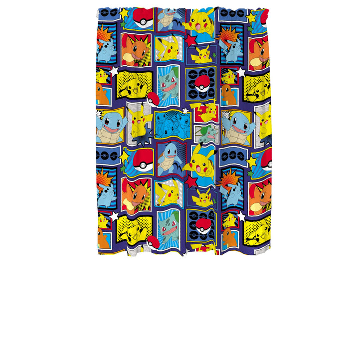 Franco Kids Room Window Curtains Drapes Set, 82 x 63 in, Pokemon 82 in x 63 in Multicolour