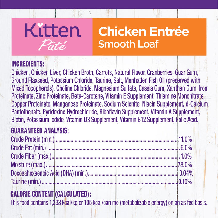 Wellness Complete Health Grain-Free Wet Canned Kitten Food, Natural Ingredients, Made with Real Meat, All Breeds, Smooth Pate (Kitten, Whitefish, 5.5-Ounce Can, Pack of 24) Whitefish & Tuna 5.5 Ounce (Pack of 24)