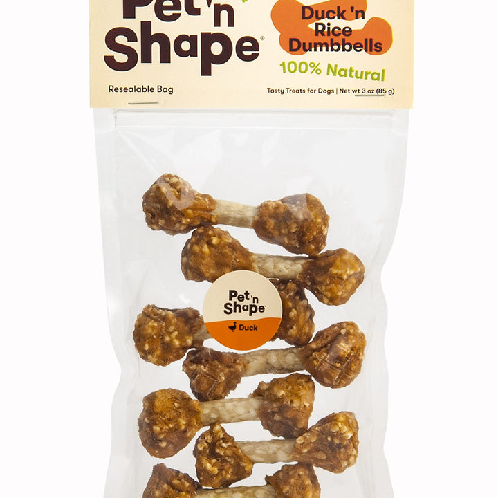 Pet 'n Shape Chik 'n Rice Dumbbells - All Natural Dog Treats, Chicken, 8 oz, 10408 8 Ounce (Pack of 1)