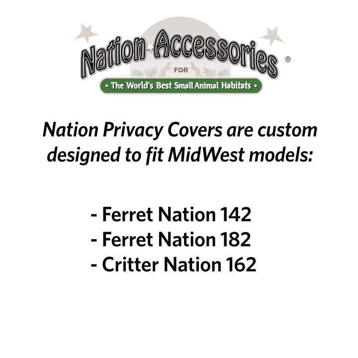 MidWest Homes for Pets Ferret Nation Cage Cover for Ferret Nation & Critter Nation Small Animal Cages | Cage Cover Measures 36L x 24W x 59.5H - Inches