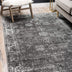 Unique Loom Sofia Collection Area Rug - Casino (2' 2" x 3' 1" Rectangle, Dark Gray/ Ivory)