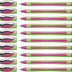 Xpress Premium Fineliner, 0.8 mm Porous Point, Light Green Ink, Pink Ink, Box of 10 Pens (190009)