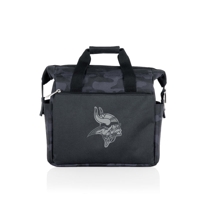 PICNIC TIME NFL On The Go Lunch Bag Cooler, Soft Cooler Lunch Box, Insulated Lunch Bag Las Vegas Raiders Black Camo