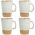 Gibson Elite 4 Pack Dreamweaver Terracotta Reactive 17 OZ Mug Set - Sand Cream 17oz. Mug (4-Pack) Sand Cream Mugs