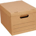 Basics Small Moving Boxes with Lid and Handles, 20 Pack, Brown, 15 x 10 x 12 inches