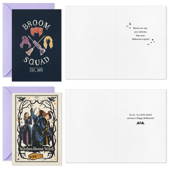 Hallmark Hocus Pocus Halloween Cards Assortment, Sanderson Sisters (16 Cards and Envelopes) Hocus Pocus Assortment