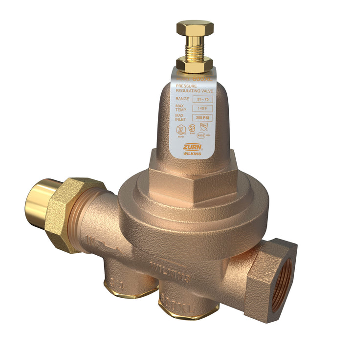 Zurn Wilkins 34-600XL 3/4" 600XLPressure Reducing Valve 0.75 Inch