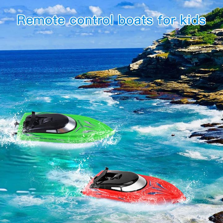 2PACK RC Boat,Remote Control Boats for Kids and Adults,10km/H 2.4G High Speed Remote Control Boat, Fast RC Boats