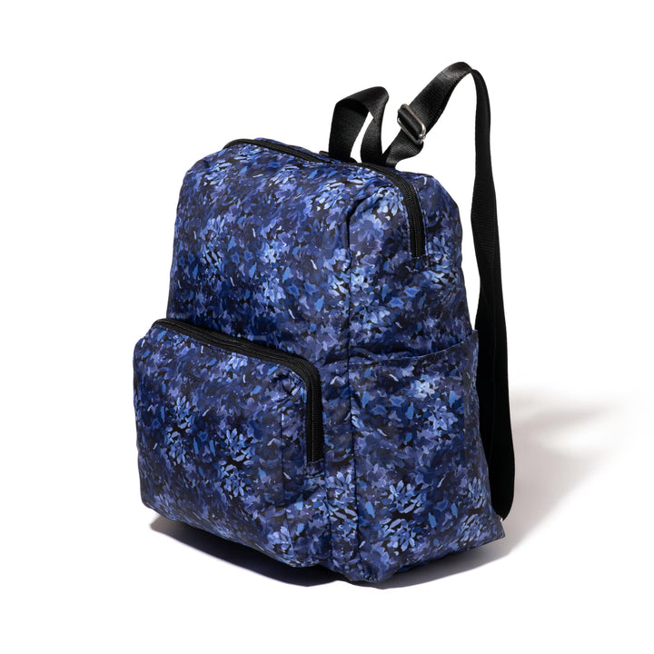 Baggallini Women's Carryall Packable Backpack, Indigo Petal