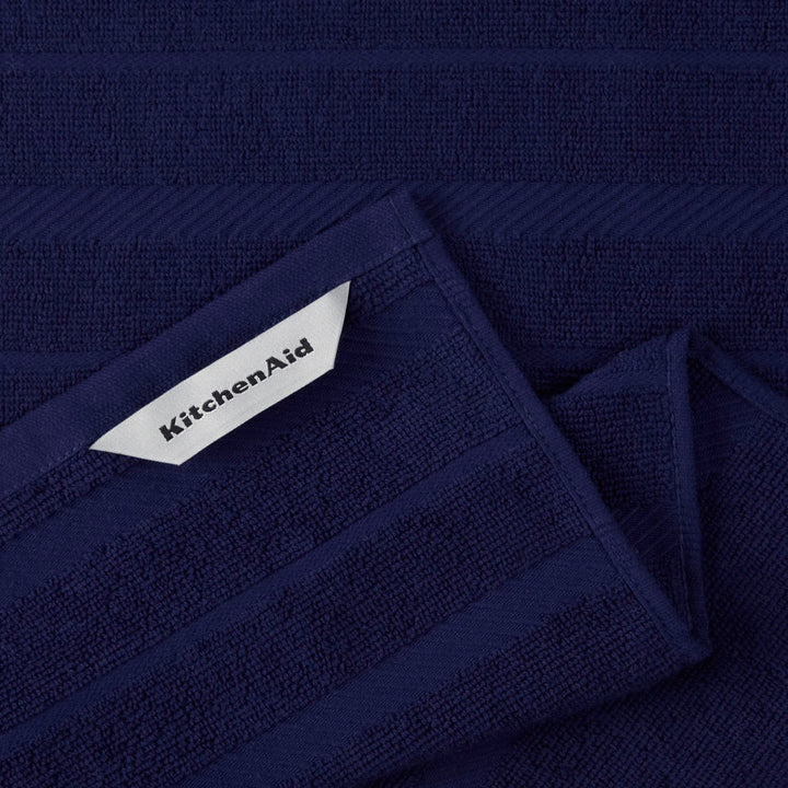 KitchenAid Albany Kitchen Towel 4-Pack Set, Cobalt Blue/White, 16"x26" 16"x26"