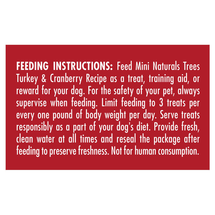 Zuke’s Mini Naturals Trees Soft And Chewy Bites, Bag Of Training Treats For Dogs, Turkey And Cranberry Recipe - 5 oz. Bag