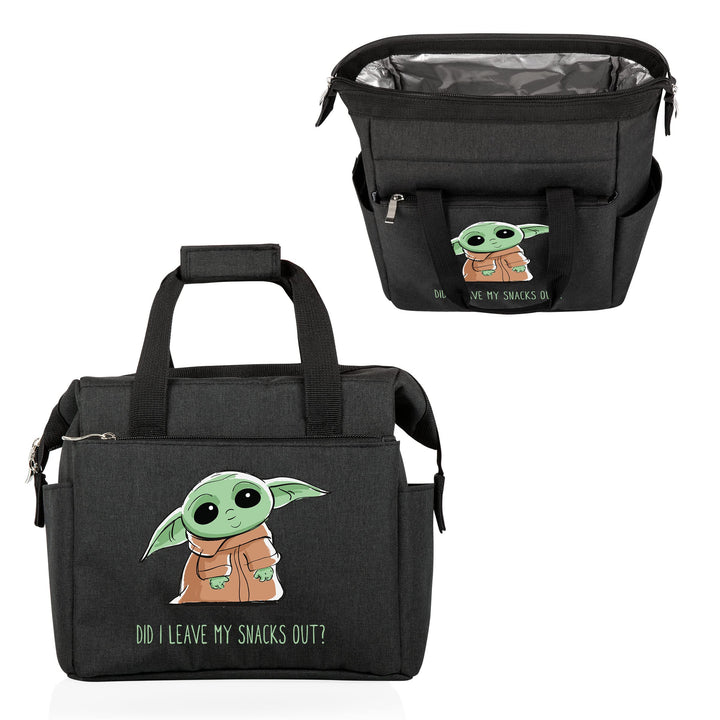 PICNIC TIME Star Wars Mandalorian Mythosaur Skull On The Go Lunch Bag, Soft Cooler Lunch Box, Insulated Lunch Bag, (Heathered Gray) 10 x 6 x 10.5 Star Wars Mandalorian Mythosaur Skull - Heathered Gray