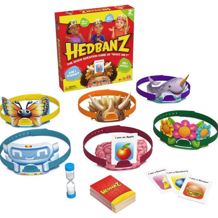 Spin Master Games, Hedbanz 2023 Edition with New Cards, Picture Guessing Board Game, Family Games, Games for Family Game Night, Kids Games for Ages 6+