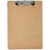 Basics Hardboard Office Clipboard, 6-Pack, Brown