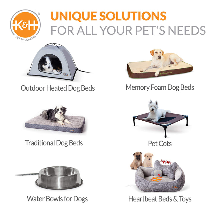 K&H Pet Products Self-Warming Crate Pad Tan Large 25 X 37 Inches 37.0"L x 25.0"W x 1.0"Th