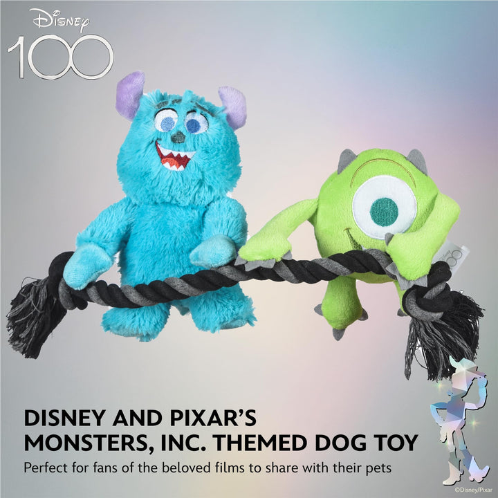 Disney for Pets Pixars Monsters, Inc. Rope Pet Toy, 12in | Disney Pixar Dog Toys | Rope Tug Toy for Dogs Inspired by Mike and Sulley from Pixars Monsters, Inc.