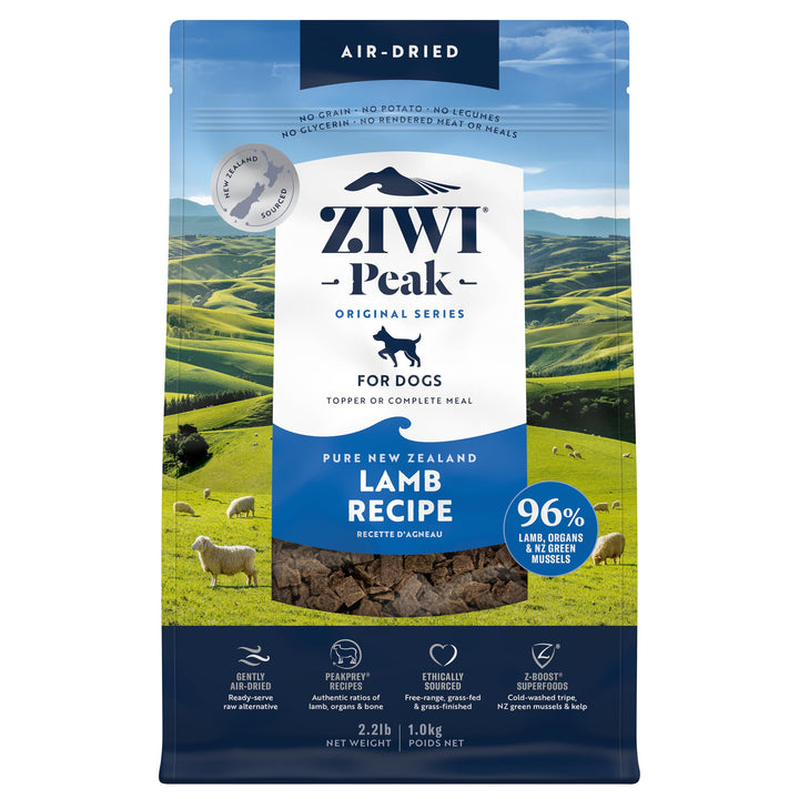 ZIWI Peak Air-Dried Dog Food – Tripe & Lamb - All Natural, High Protein, Grain Free, Limited Ingredient w/ Superfoods (35.2oz) 2.2 Pound (Pack of 1)