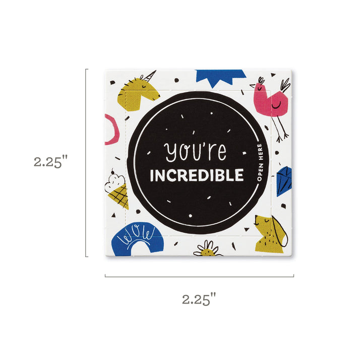 Compendium ThoughtFulls for Kids – 2 Pack of You're Incredible, You Can Do It – 60 Pop-Open Cards to Share with Kids, Each with a Different Inspiring Message Inside 2 Pack - You're Incredible and You Can Do It