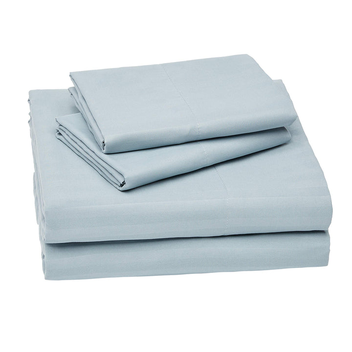 Basics Lightweight Super Soft Easy Care Microfiber 3 Piece Sheet Set with 14" Deep Pockets, Twin, Gray Arrows, Printed