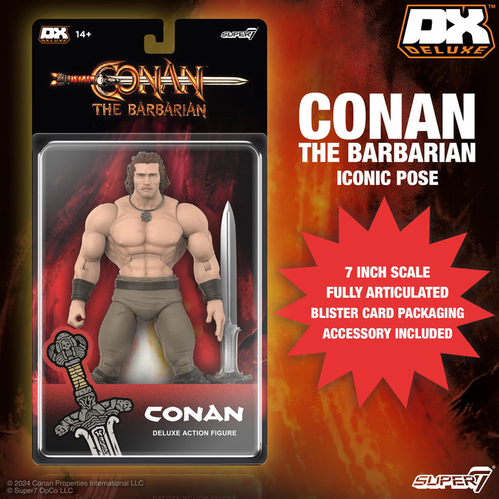 Super7 Conan The Barbarian Deluxe - Conan (Iconic Pose) Action Figure Conan (Iconic Pose) 7 in Figure