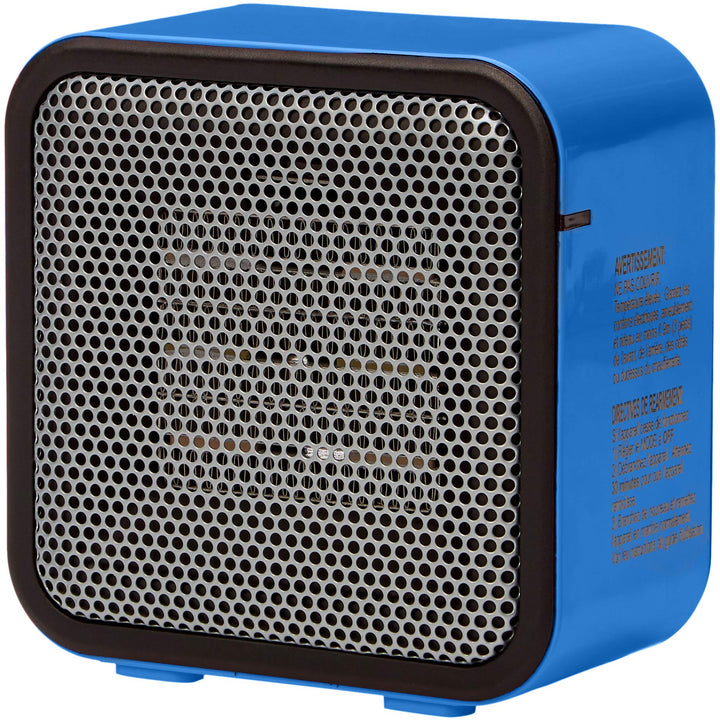 Basics 500-Watt Ceramic Small Space Personal Mini Heater - Blue