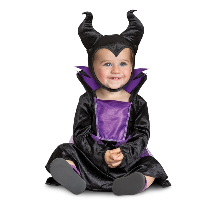 Disguise Infant Maleficent Infant Costume, Official Disney Baby Costume Outfit for Halloween With Headpiece (6-12 mths)