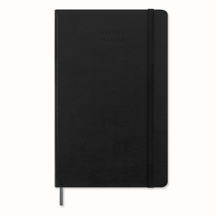 Moleskine Undated Weekly Planner, 12M, Large, Black, Hard Cover (5 x 8.25) Weekly Undated