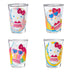 Silver Buffalo Sanrio Hello Kitty Summer Pool Floatie Glitter 4 Pack Mini Glass Set, 1.5 Ounces Hello Kitty Pool