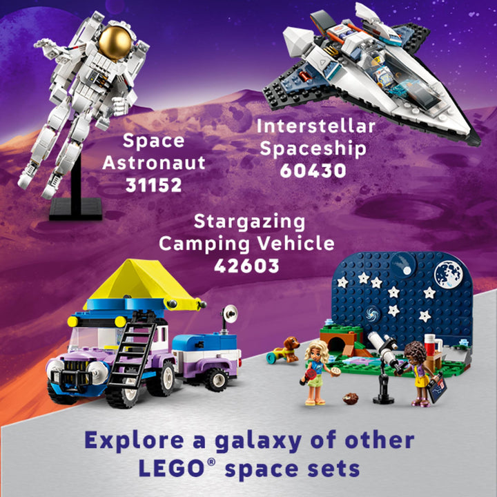 LEGO Friends Stargazing Camping Vehicle Adventure Toy, Includes 2 Mini-Dolls, Camping Trailer, Telescope Toy, and a Dog Figure, Science Toy Gift Idea for Girls, Boys and Kids Ages 7 and Up, 42603 Multicolor