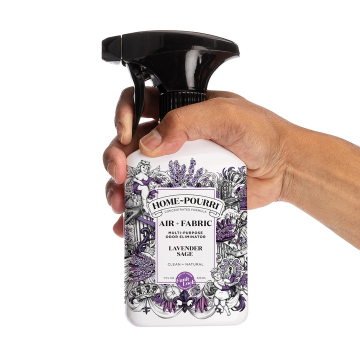 Home-Pourri Air + Fabric Multi-Purpose Odor Eliminator, Lavender Sage, 11 Fl Oz(Pack of 1)