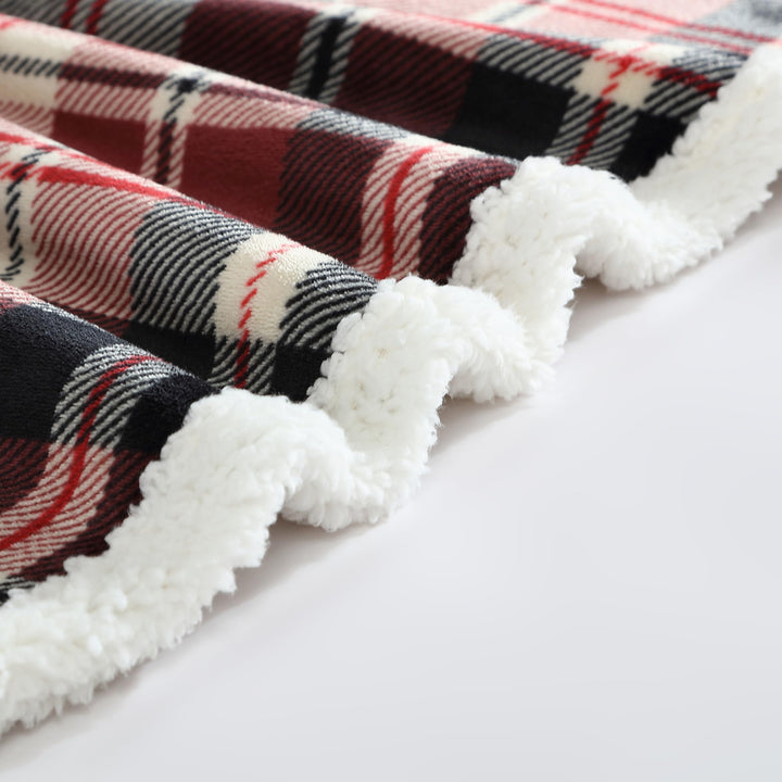 Eddie Bauer - Throw Blanket, Super Soft Reversible Sherpa Fleece Bedding, Ideal Christmas & White Elephant Gifts, Cozy Plaid Throw Blankets for Couch (Elk Stance Grey, Throw) Elk Stance Grey/White Animal