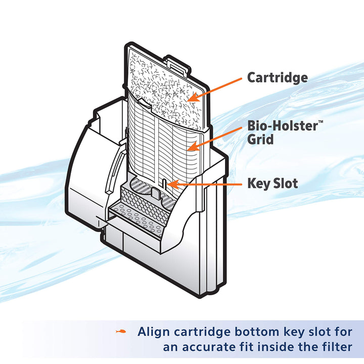 Aqueon Aquarium Fish Tank Replacement Filter Cartridges Large - 9 pack