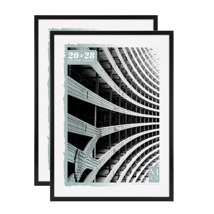 MCS Foundation 20x27 Poster Frame Traditional Black, Vertical & Horizontal Wall Hanging Large Picture Frame for Photos, Posters & Art Prints (1-Pack) Single