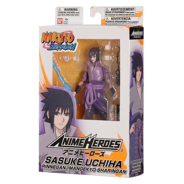 ANIME HEROES - Naruto - Sasuke Uchiha Rinnegan/Mangekyo Sharingan Action Figure