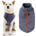 Gooby Zip Up Fleece Dog Sweater - Gray Wash, X-Small - Warm Pullover Fleece Step-in Dog Jacket with Dual D Ring Leash - Winter Small Dog Sweater - Dog Clothes for Small Dogs Boy and Medium Dogs X-Small chest (~11")