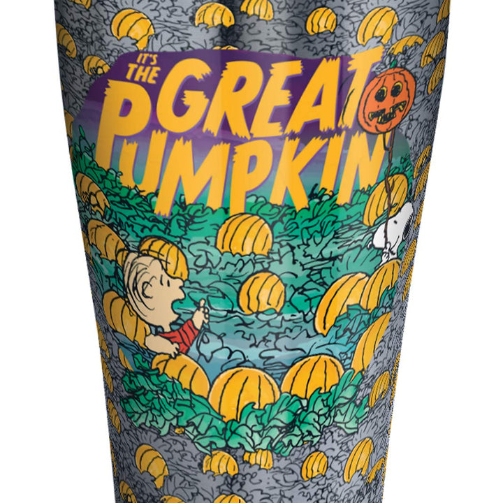 Tervis Peanuts Halloween Great Pumpkin Triple Walled Insulated Tumbler Travel Cup Keeps Drinks Cold & Hot, 30oz Legacy, Stainless Steel