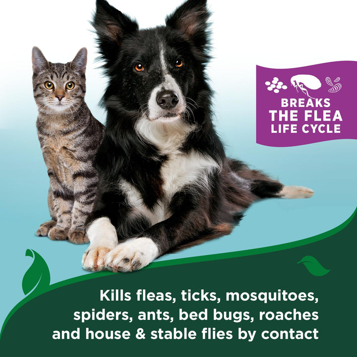 Vet’s Best Flea & Tick Flea and Tick Cat Easy Spray – Cotton Spice Scent – Natural Flea & Tick Prevention – Kills Fleas & Ticks for Cats – 14oz 14 oz