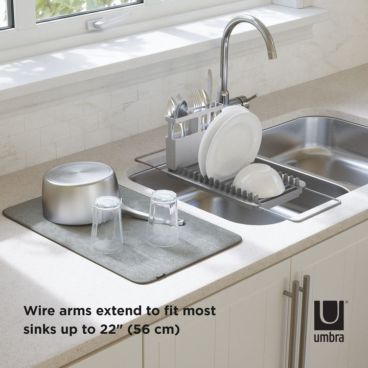 Umbra UDry Over the Sink Dish Rack with Dry Mat