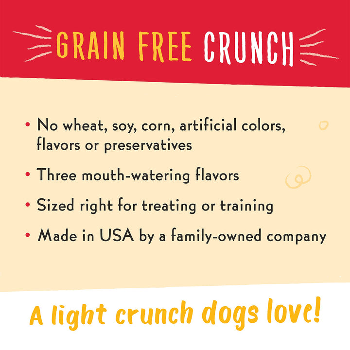 Charlee Bear Grain Free Crunch Dog Treats, Bacon & Blueberry Flavor, 8 oz 8 Ounce (Pack of 1)