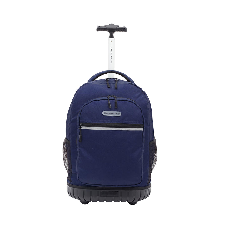 Travelers Club Rolling Backpack, Midnight Blue, 18-Inch 18 Inch