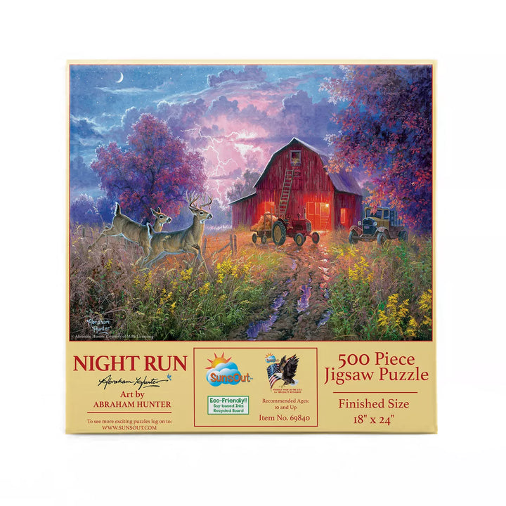 Sunsout Night Run 500 Pc Jigsaw Puzzle 69840