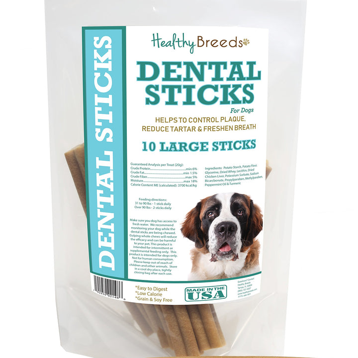 Healthy Breeds Saint Bernard Dental Sticks Large 10 Count