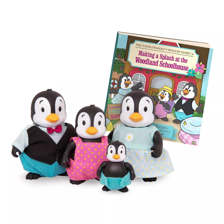 Li'L Woodzeez Miniature Animal Figurine Set – the Toddlewaddle Penguin Family