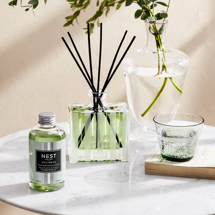 NEST New York Wild Mint & Eucalyptus Reed Diffuser Liquid Refill