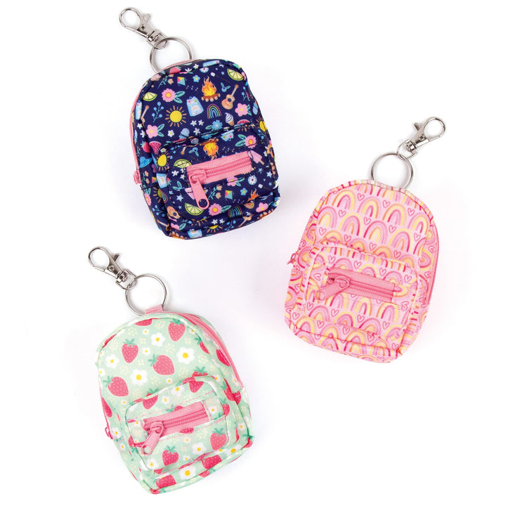 3C4G: Mini Stationary Backpack: Pink - Rainbow Pattern, Stocked with Everything Mini, Make It Real, Three Cheers for Girls, Tween & Girls, Kids Ages 8+