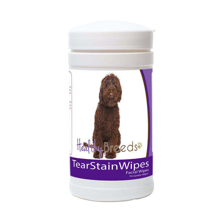 Healthy Breeds Labradoodle Tear Stain Wipes 70 Count Labradoodle, Chocolate